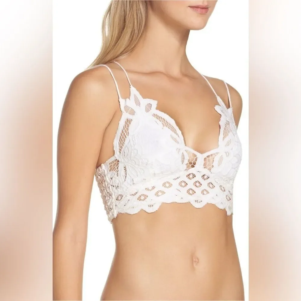 Free People Bralette Adella White Lace XS-S​​​​​​​